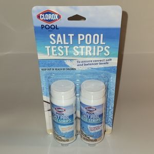 Clorox Pool Spa Salt Test Strips Chlorine 82100CLX 2 Tubes